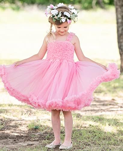 RuffleButts ® kızlar Ruffled Prenses Pettiskirt kostüm çiçek kız Doğum günü elbise