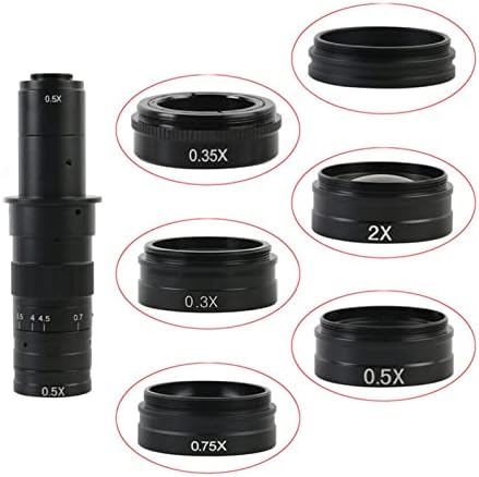 L-SHISM 1 Pcs 10A Lens Objektif Lens Tek Tüp Video Mikroskop 0.3 X 0.35 X 0.5 X 0.75 X azaltarak Büyütme Lens 2X Objektif
