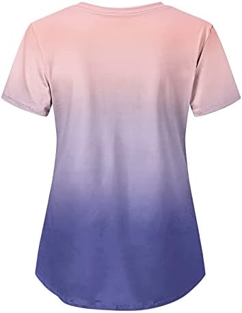 QtthZZr Pamuk Tişörtleri Kadınlar için, yaz Raglan Gömlek Bayanlar Kalça Gecelik Kısa Kollu Gevşek Fit Gömlek V Boyun
