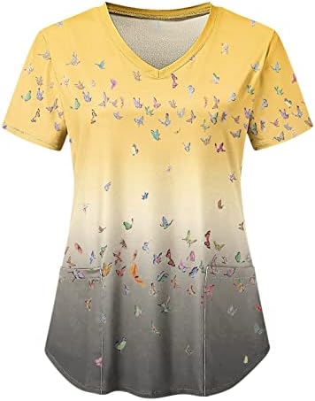 QtthZZr Pamuk Tişörtleri Kadınlar için, yaz Raglan Gömlek Bayanlar Kalça Gecelik Kısa Kollu Gevşek Fit Gömlek V Boyun