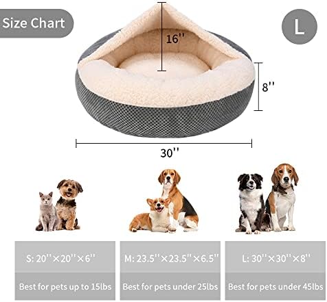 WELLYELO 30 Büyük köpek yatağı Kedi Yatağı Ekli Battaniye Sakinleştirici Çörek Kucaklayıcı köpek yatağı s Büyük Köpekler