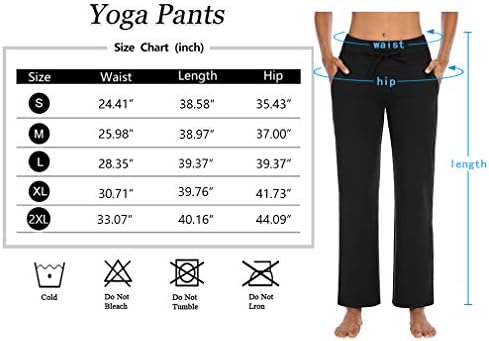 NOAHELLA Bootcut Yoga Pantolon Cepler ile Kadınlar için İpli Egzersiz Bootleg Pantolon Atletik Salonu Sweatpants