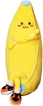 Bananaplush Doldurulmuş Hayvan Sevimli Meyve Peluş Sarılma Yastık Uzun peluş oyuncaklar Uyku Bebek Hediye Doğum Günü,