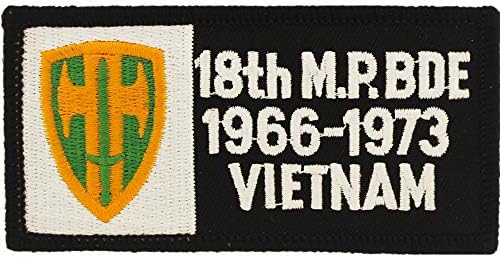 Amerika Birleşik Devletleri Ordusu 101 Havadan 1967-1972 Vietnam Hizmeti İşlemeli Yama, Demir-On Yapıştırıcı ile