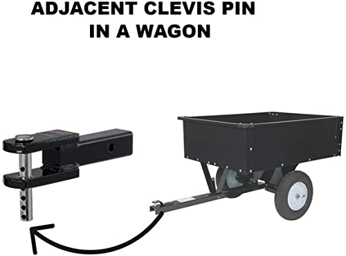 Ağır Ayarlanabilir Clevis Pin Raptiye Aracı Boyutu 5/8x3-3/5 inç Çinko Çelik 4 Delik W/Eşleşen Split-Cotter Pin (2