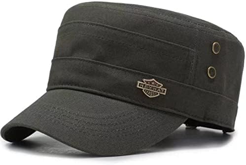Askeri Şapka Pamuk Harbiyeli Kap Ayarlanabilir düz kasketler Dimi Vintage Beyzbol Kapaklar Kadınlar ve Erkekler için