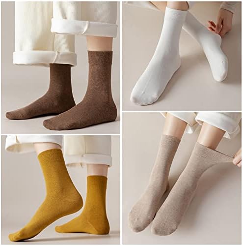 Mumufy 36 Pairs Kadınlar Pamuk Ekip Çorap İnce rahat elbise Çorap Kadınlar için Koşu İş Pantolon Çorap Manşet Çorap,12