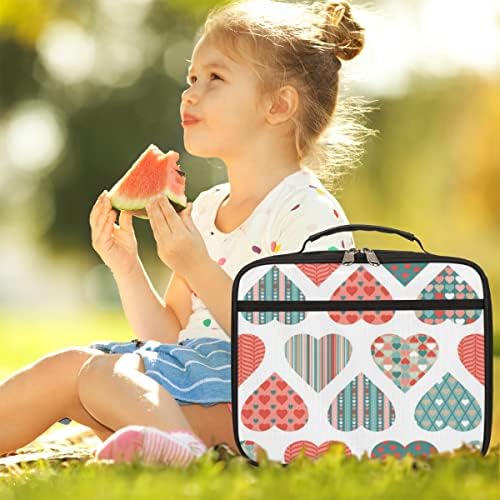Öğle yemeği çantası Taşınabilir Termal Yemek Tote Kiti Yumuşak Çanta, sevgililer Günü Mini Soğutucu Okula Dönüş öğle