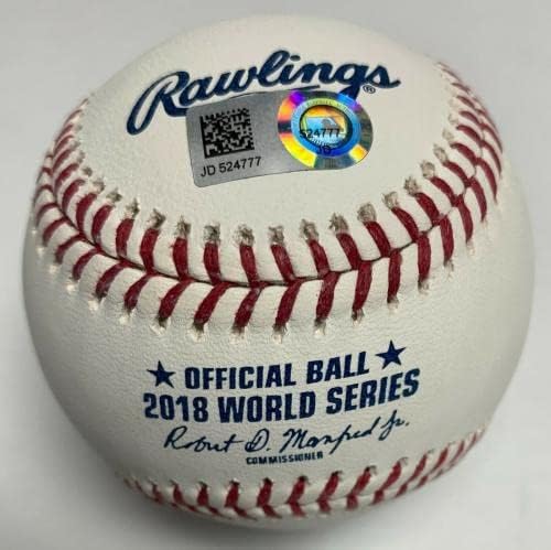 David Price Dünya Serisi İmzalı 2018 MLB Beyzbol Red Sox MLB Otantik JD524777-İmzalı Beyzbol Topları