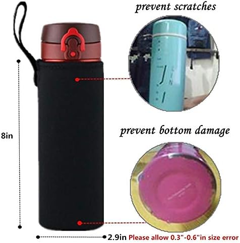 TLHO Su Şişesi Taşıyıcı 750 ml, 25 oz Su şişesi kol örtüsü Neopren Şişe Taşıyıcı Yalıtımlı şişe çantası Kılıfı