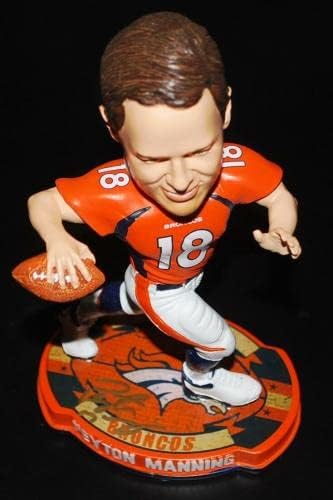 Peyton Manning İmzalı Denver Broncos Bobblehead 2012 STEİNER COA İmzalı NFL Figürinleri İmzaladı