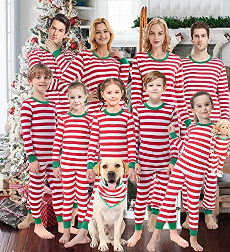 Aile Eşleştirme Noel Pijama Kadın Erkek Noel Pjs Tatil Pamuklu Pijama Jammies Uzun Kollu Pijama Giysileri