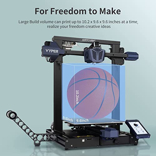 ANYCUBIC Vyper FDM 3D Yazıcı ve ANYCUBIC PLA 3D Yazıcı Filament (Mor) Paketi