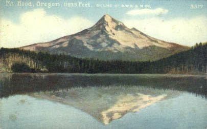 Hood Dağı, Oregon Kartpostalı