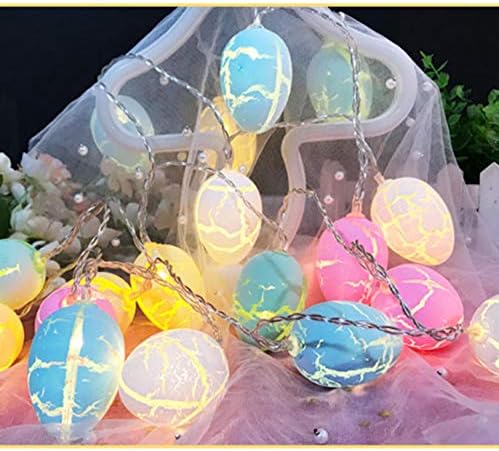 Ussuma paskalya yumurtaları dekorasyon, tel dize ışıkları için parti ev mobilya kolye kişiselleştirilmiş dekor oturma