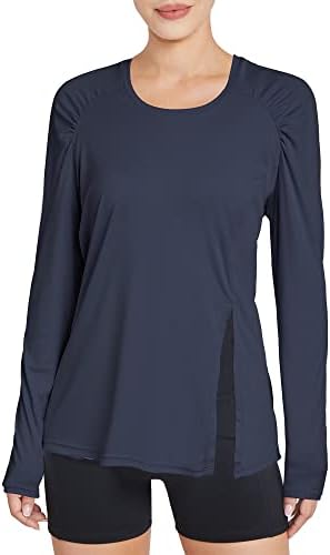 G4Free kadın Uzun Kollu Yürüyüş Gömlek UPF 50 + Atletik Egzersiz UV Güneş Shitrs