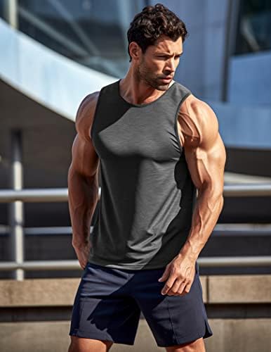 COOFANDY erkek 3 Paket Egzersiz Tankı Üstleri Kolsuz spor forma Vücut Geliştirme Fitness Kas Tee Gömlek