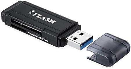 iFlash ® USB 2.0 SDHC / SDXC kart okuyucu / yazıcı desteği SanDisk Kingston 64 GB 32 GB UHS-I SDXC, SDHC, SD, MMC,