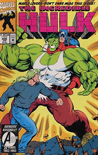 İnanılmaz Hulk, 406 VF / NM; Marvel çizgi romanı / Peter David-Kaptan Amerika