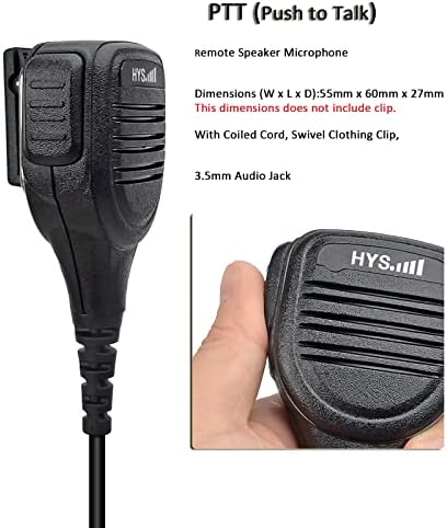 HYS El Omuz Uzaktan Hoparlör Mikrofon Değiştirme PMMN4025 PMMN4025A PMMN4025AL PMMN4024A W/ Motorola için 3.5 mm Ses
