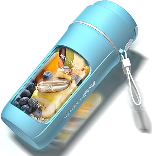 Taşınabilir Blender, Sallar ve Smoothies için Mini Blender, Kişisel Blender USB Şarj Edilebilir, 8 Bıçaklı Taze Meyve