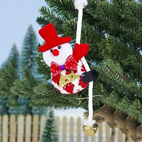 Noel Süslemeleri Noel Bez Sanat Tek Kişi Halat Tırmanma Yaşlı Adam Kardan Adam Noel ağaç çan Kolye Süs Çelenk