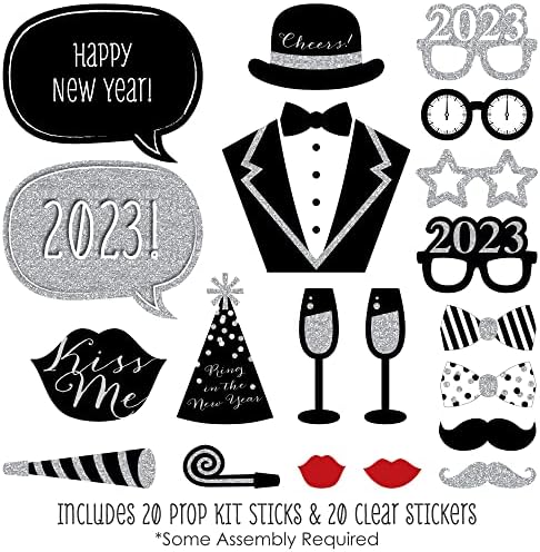 Büyük Mutluluk Noktası Yılbaşı Partisi - Gümüş-2023 Yeni Yıl Partisi fotoğraf kabini Sahne Seti-Parti Süslemeleri-20