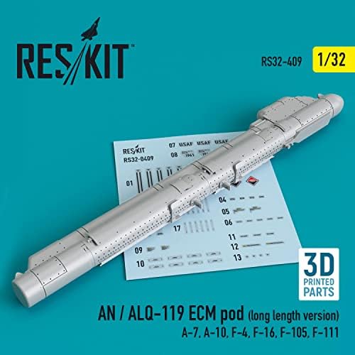 Reskit RS32-0409 1/32 an / ALQ - 119 ECM pod (Uzun Uzunluk Versiyonu) (3D Baskı)