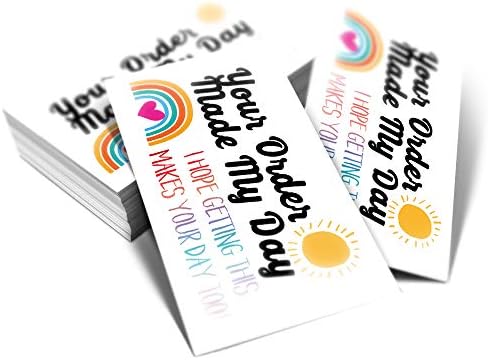 Siparişiniz Günümü Yaptı 50 Renkli Gökkuşağı Aşk Güneş Teşekkür Kartları (3. 5x2 İnç), Çevrimiçi, Perakende Mağaza,