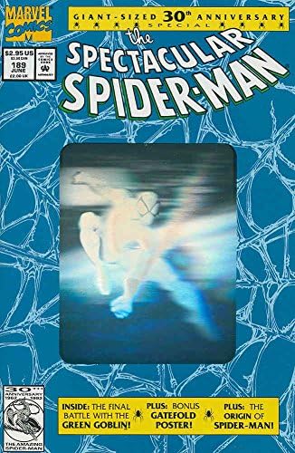 Muhteşem Örümcek Adam, 189 VF/NM ; Marvel çizgi romanı / Hologram J. M. DeMatteis