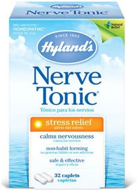 Hyland'ın Sinir Toniği Hızlı Çözünen Tabletler, Stres Giderici, Şişe Başına 50 Tablet (5 Şişe)