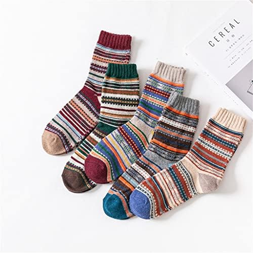 Çorap Sonbahar Kış Erkekler Kalınlaşmak Sıcak Harajuku Retro Moda Rahat Yün Pamuk Çorap Kar çorapları (Renk: B, Boyut