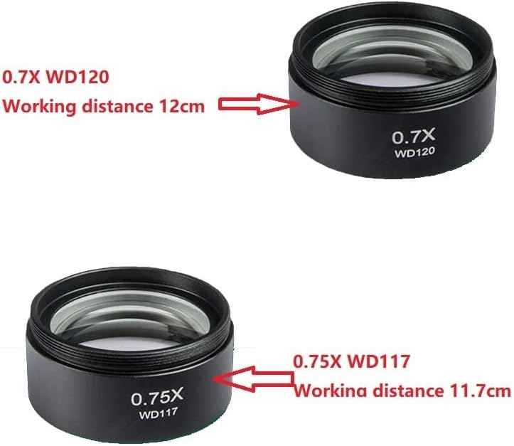 Mikroskop Aksesuarları 0.5 X 1X 0.7 X 1.5 X 2.0 X Yardımcı Objektif Lens Stereo Mikroskop Trinoküler Laboratuar Sarf