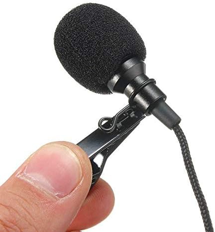 Shoparound168 3.5 mm Çok Yönlü Metal Mikrofon Yaka Kravat Klip Mini Ses Mikrofon Konuşma Leture