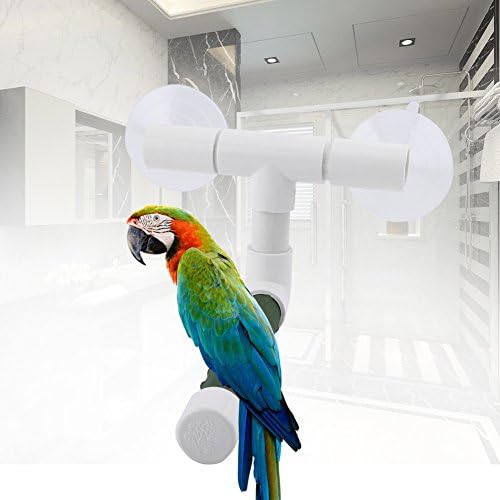 Kuş Duş Standı, Duş için Taşınabilir Kuş Tünekleri, Katlanabilir Vantuz Pencere Duş Banyo Duvar Pençe Taşlama Standı