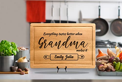 Ceviz Büyükanneler Kesme Tahtası, Anneler Günü Hediyesi Anne İçin, Büyükanne Doğum Günü Hediyesi Fikirleri, Bambu