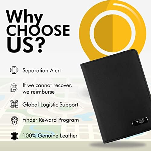 tag8 DOLPHİN Akıllı Pasaport Sahibi, Android ve iOS Uyumlu, BLE İzleyici ve RFID Engelleme Teknolojisine Sahip Hakiki