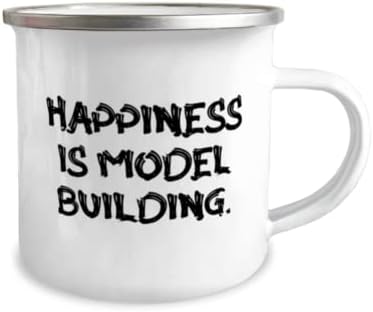Model Oluşturma Arkadaşlar İçin Hediyeler, Mutluluk Model Oluşturma, İlham Verici Model Oluşturma 12oz Camper Kupa,