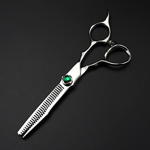 6 İnç Profesyonel Japonya 440c çelik makas Yeşil mücevher saç makas saç kesimi inceltme kuaför kesme makası kuaförlük