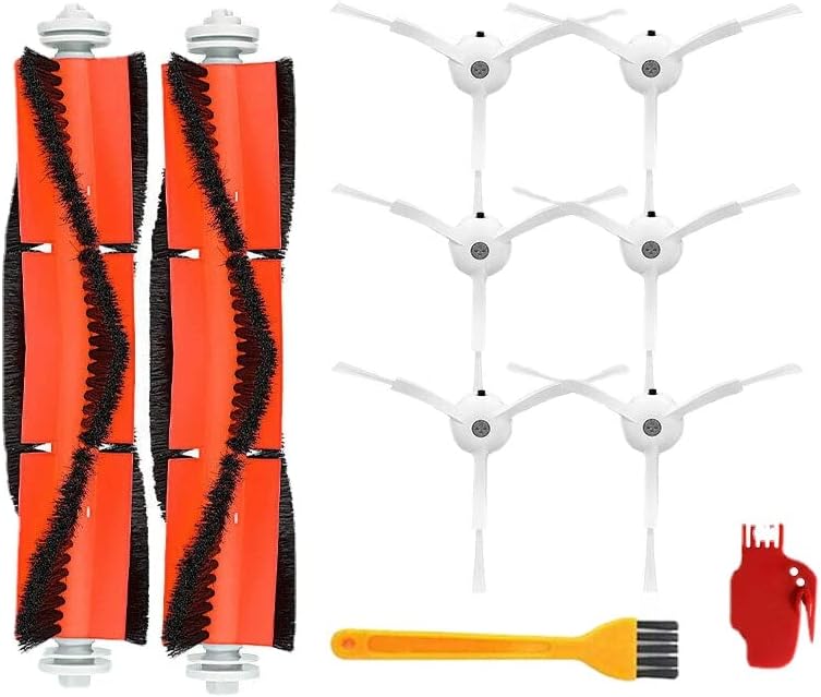 Luxuypon Yedek Fırça Filtreleri Paspas Bezi Yan fırça Kitleri ile Uyumlu xiaomi Roboro-ck S50 S51 E25 S5 E20 C10 Vakum