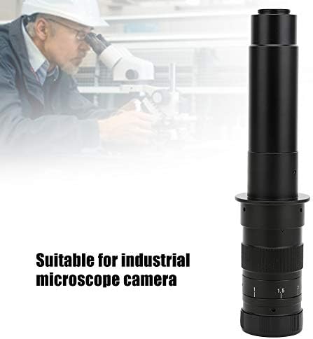 Oumefar Yüksek Doğruluk 300X C-mount Lens Endüstriyel Büyüteç Lens Ayarlanabilir 25mm Zoom Laboratuvar Sanayi için