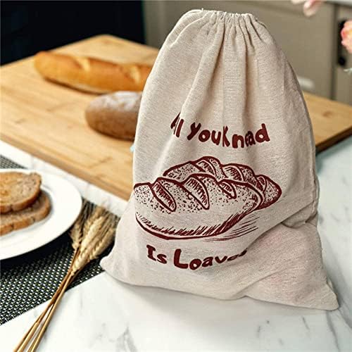 Doğal pamuk çekme halatı arabası çantası ekmek poşeti öğle yemeği çantası pamuk ve keten gıda ambalajı ipli pamuklu