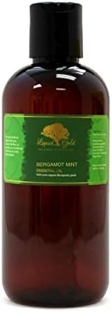 12 Oz Premium Bergamot Nane Uçucu Yağ Sıvı Altın Saf Organik Doğal Aromaterapi