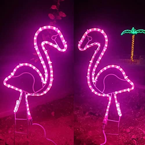 EEZ RV ürünleri tropikal ışıklı pembe Flamingo halat ışık açık Yard sanat dekorasyon, 24 (her biri 1)