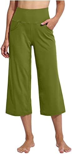 Hot6sl Tayt Cepler ile Kadınlar için, Bayan Yoga Pantolon Yüksek Belli Tayt Karın Kontrol Atletik Egzersiz Pantolon