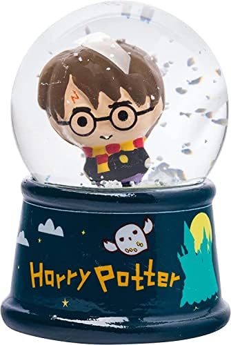 Harry Potter Chibi Karakterleri Dönen Parıltılı 6 inç Işıklı Kar Küresi