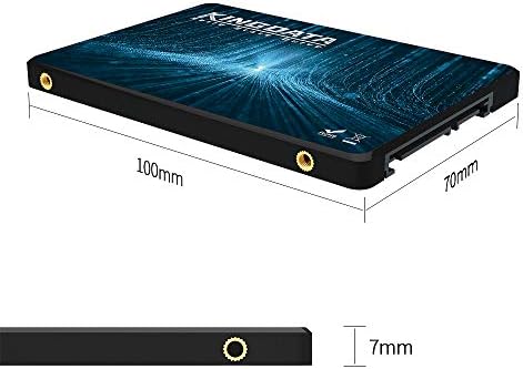 Kingdata SSD 1 TB SATA 2.5 inç Dahili Katı Hal Sürücü SATAIII 6 Gb/s yüksek Performanslı 7MM yüksek SSD (1 TB, 2.5