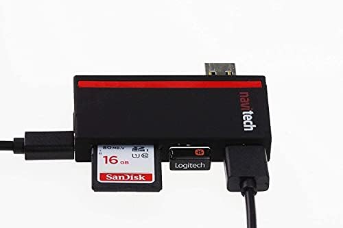 Navitech 2 in 1 Dizüstü/Tablet USB 3.0 / 2.0 HUB Adaptörü / mikro usb Girişi ile SD / Mikro usb kart okuyucu ile Uyumlu