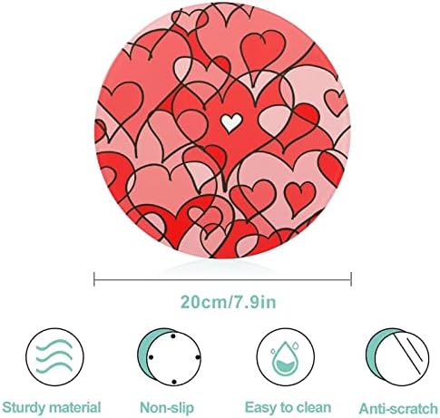 Soyut Aşk Kalp Arka Plan Kesme Tahtası Temperli Cam kesme tahtası Mutfak Otel için