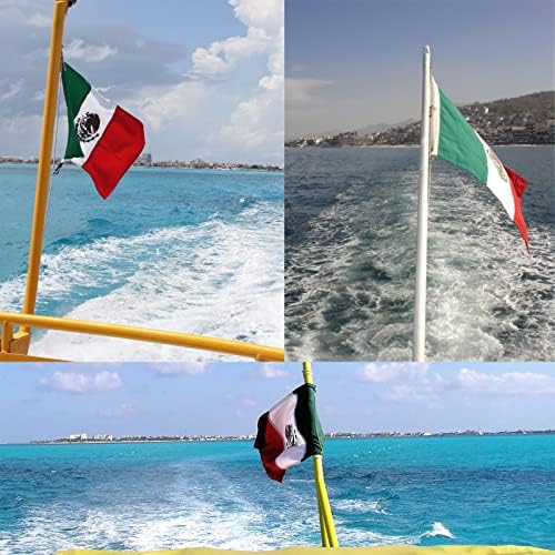 FRF BAYRAĞI Meksika Bayrakları 12x18 İnç, 210D Naylon Meksika Bayrağı, Nakış Bandera de Meksika, 2 Pirinç Grommets